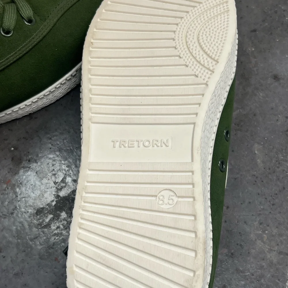 NWOT Tretorn Nylite Green Suede Sneakers size 8.5 - Picture 4 of 5